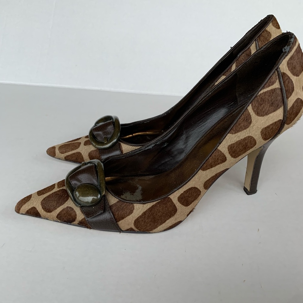 Nine West Bitterend Animal Print Heels Sz 8.5